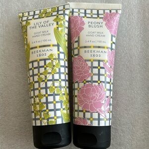 Beekman 1802 Goat Milk Hand Cream DUO - LILY OF THE VALLEY & PEONY BLUSH